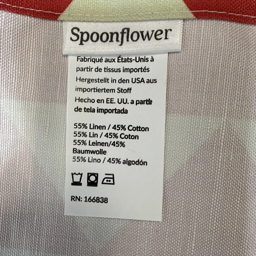 Spoonflower Palm Spring Bauhaus Retro Print Linen Cotton Curtain Panel 49x83 USA